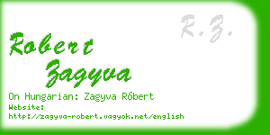 robert zagyva business card