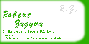 robert zagyva business card